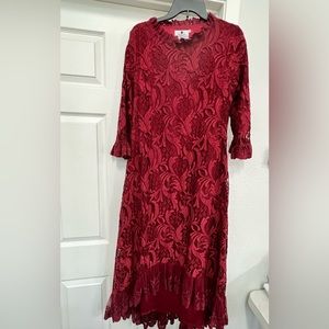 NWOT Dainty Jewells Cranberry Dress